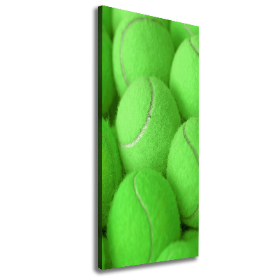Cuadro moderno en lienzo resistente uv vertical pelotas de tenis