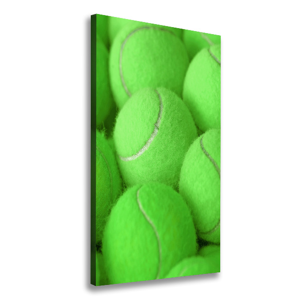 Cuadro moderno en lienzo resistente uv vertical pelotas de tenis