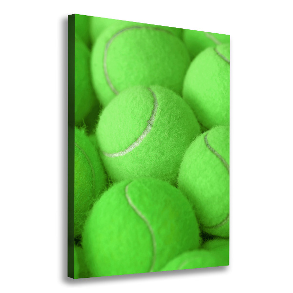 Cuadro moderno en lienzo resistente uv vertical pelotas de tenis