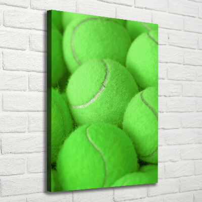 Cuadro moderno en lienzo resistente uv vertical pelotas de tenis