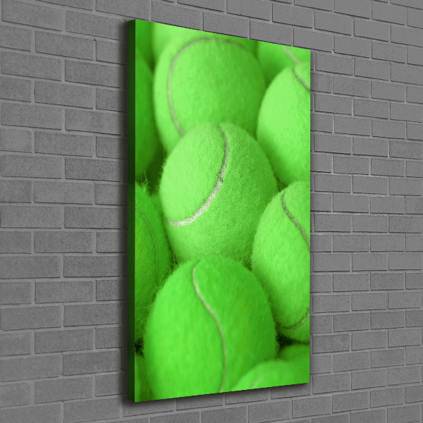 Cuadro moderno en lienzo resistente uv vertical pelotas de tenis