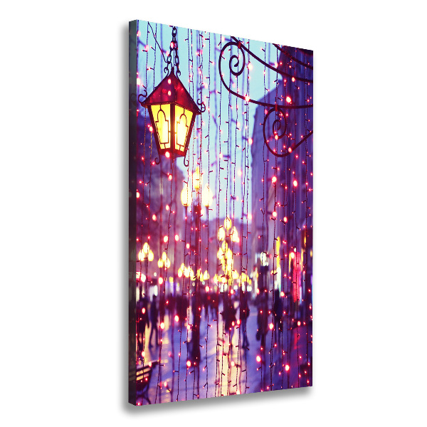 Impresión en lienzo vertical Luces en la ciudad