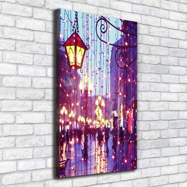 Impresión en lienzo vertical Luces en la ciudad