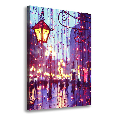 Impresión en lienzo vertical Luces en la ciudad