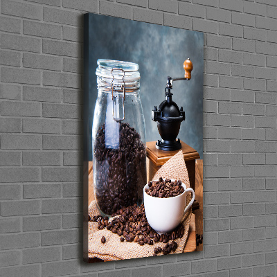 Impresión en lienzo vertical Molinillo de café