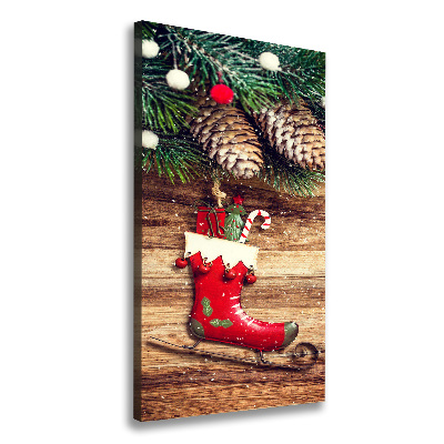 Cuadro moderno en lienzo resistente uv vertical decoraciones navideñas