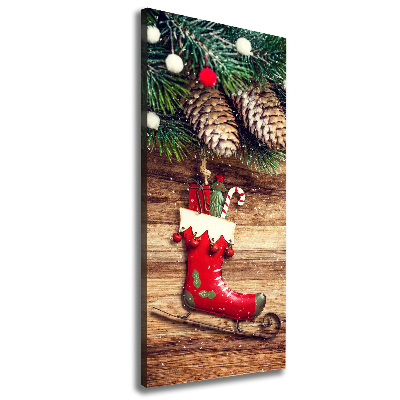 Cuadro moderno en lienzo resistente uv vertical decoraciones navideñas