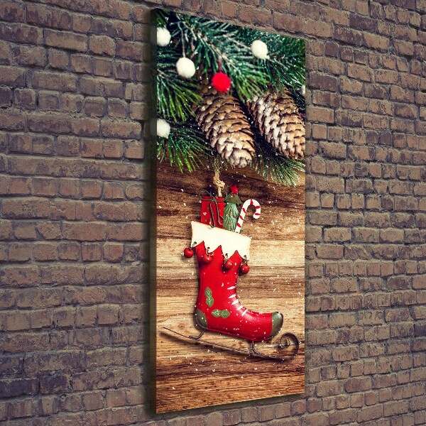 Cuadro moderno en lienzo resistente uv vertical decoraciones navideñas