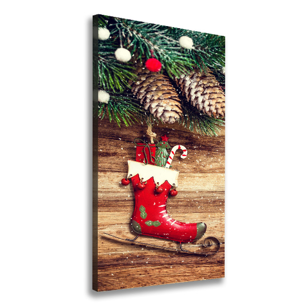 Cuadro moderno en lienzo resistente uv vertical decoraciones navideñas