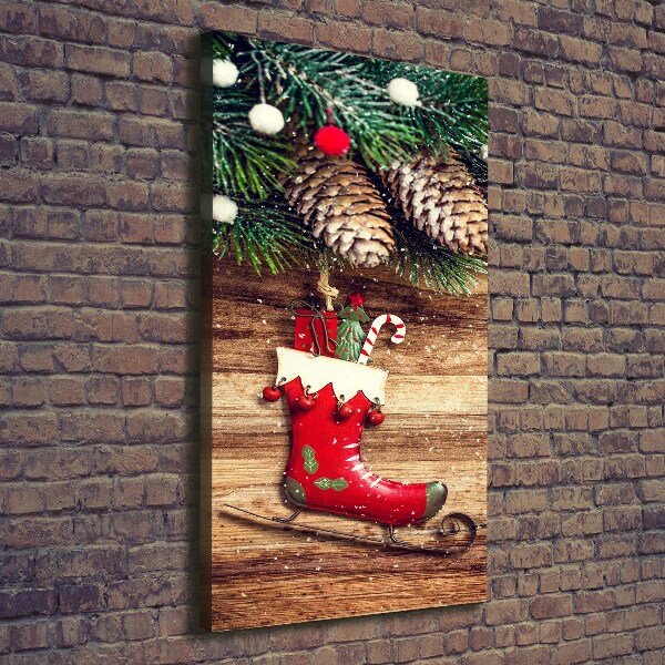 Cuadro moderno en lienzo resistente uv vertical decoraciones navideñas