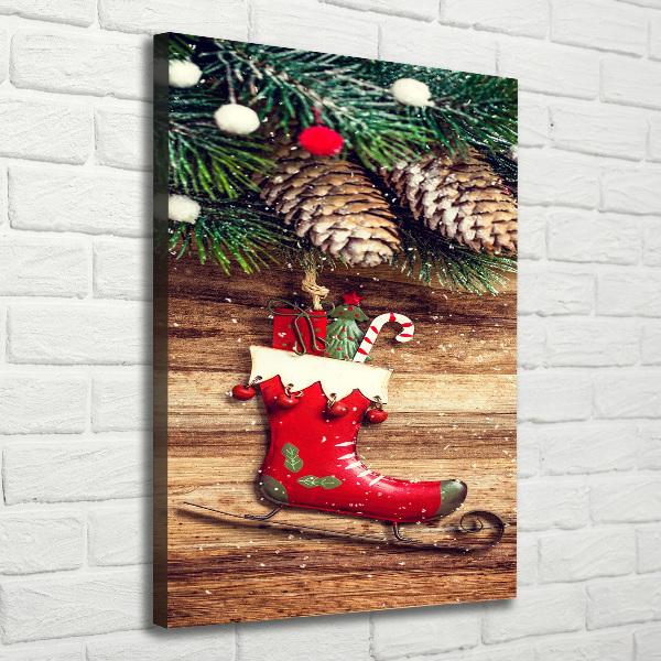 Cuadro moderno en lienzo resistente uv vertical decoraciones navideñas