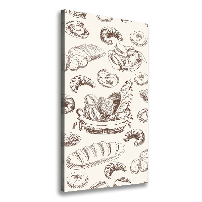 Cuadro canvas decorativo para salón vertical Pan