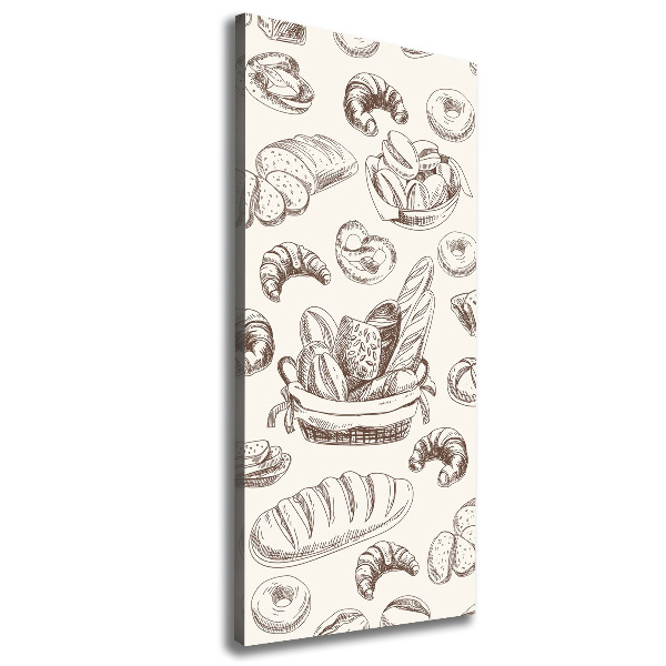 Cuadro canvas decorativo para salón vertical Pan