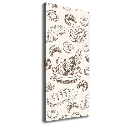 Cuadro canvas decorativo para salón vertical Pan