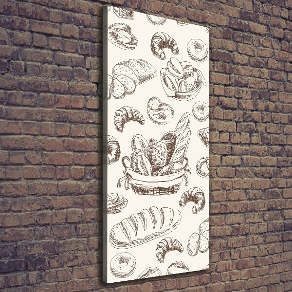 Cuadro canvas decorativo para salón vertical Pan