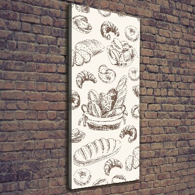 Cuadro canvas decorativo para salón vertical Pan
