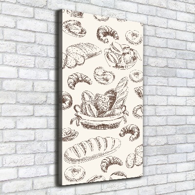 Cuadro canvas decorativo para salón vertical Pan