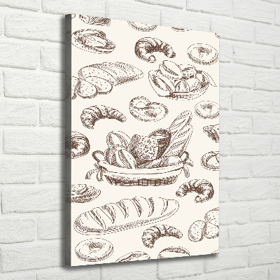 Cuadro canvas decorativo para salón vertical Pan