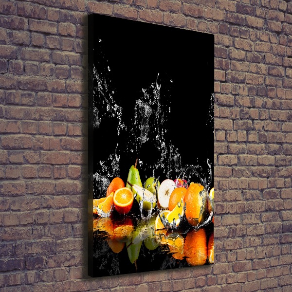 Cuadro canvas decorativo para salón vertical Fruta