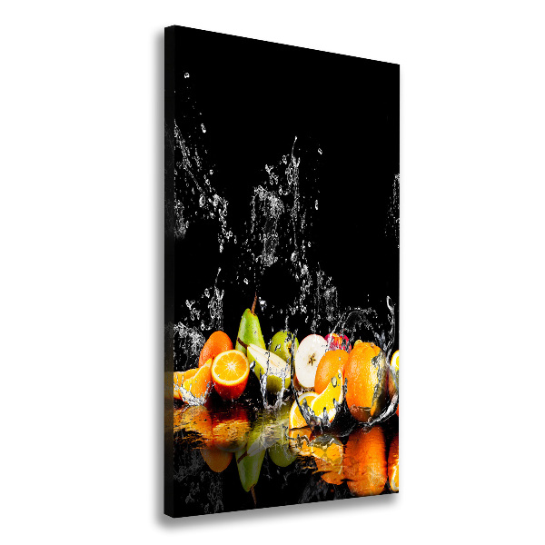 Cuadro canvas decorativo para salón vertical Fruta