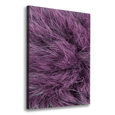 Cuadro moderno en lienzo resistente uv vertical Pelaje rosa