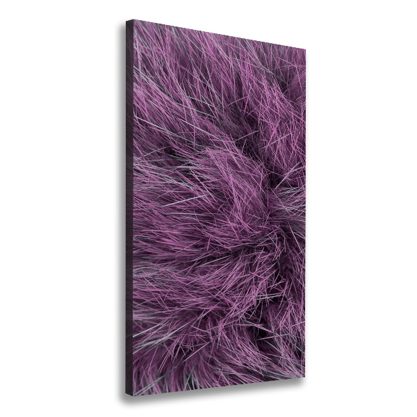 Cuadro moderno en lienzo resistente uv vertical Pelaje rosa