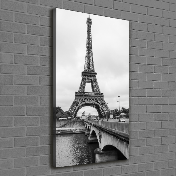 Fotografía en lienzo vertical Torre Eiffel de París