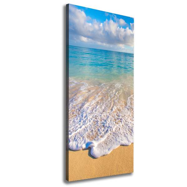 Fotografía en lienzo vertical Playa tropical