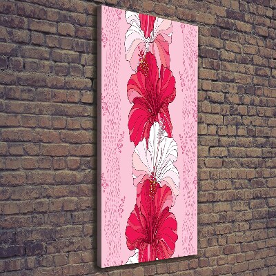 Impresión en lienzo vertical Hibisco