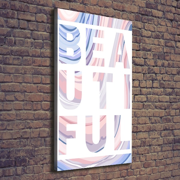 Cuadro moderno en lienzo resistente uv vertical Hermoso