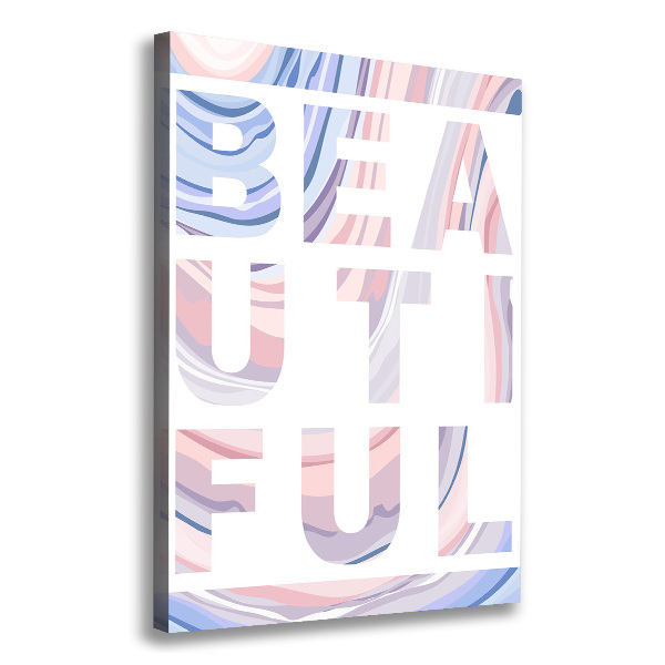 Cuadro moderno en lienzo resistente uv vertical Hermoso