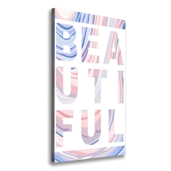 Cuadro moderno en lienzo resistente uv vertical Hermoso