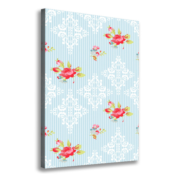 Fotografía en lienzo vertical Rosas