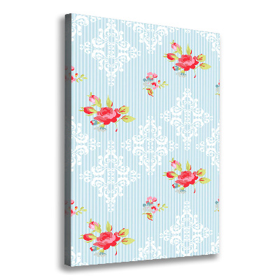 Fotografía en lienzo vertical Rosas