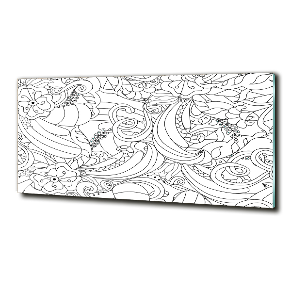 Cuadro de cristal templado moderno horizontal Adornos