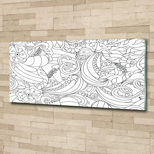 Cuadro de cristal templado moderno horizontal Adornos