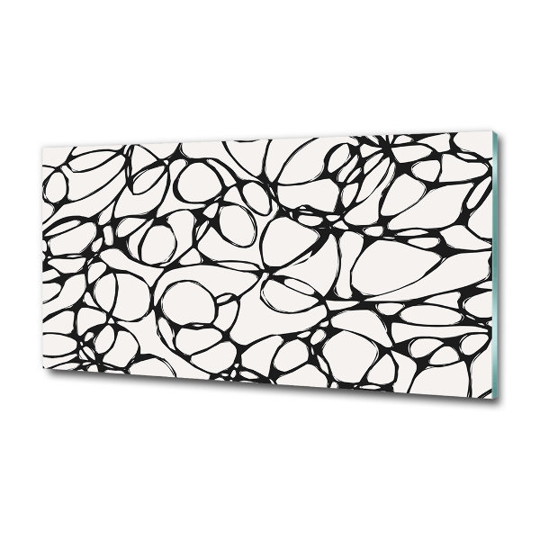 Foto en cristal de alta calidad con impresión uv horizontal Círculos caóticos