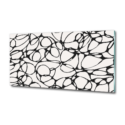 Foto en cristal de alta calidad con impresión uv horizontal Círculos caóticos