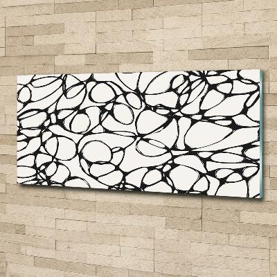 Foto en cristal de alta calidad con impresión uv horizontal Círculos caóticos