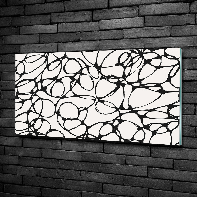 Foto en cristal de alta calidad con impresión uv horizontal Círculos caóticos