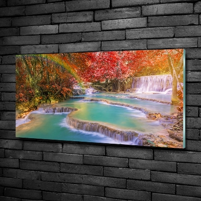 Impresión en cristal con acabado brillante horizontal Cascada