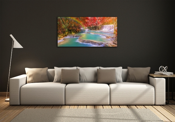 Impresión en cristal con acabado brillante horizontal Cascada