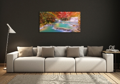 Impresión en cristal con acabado brillante horizontal Cascada