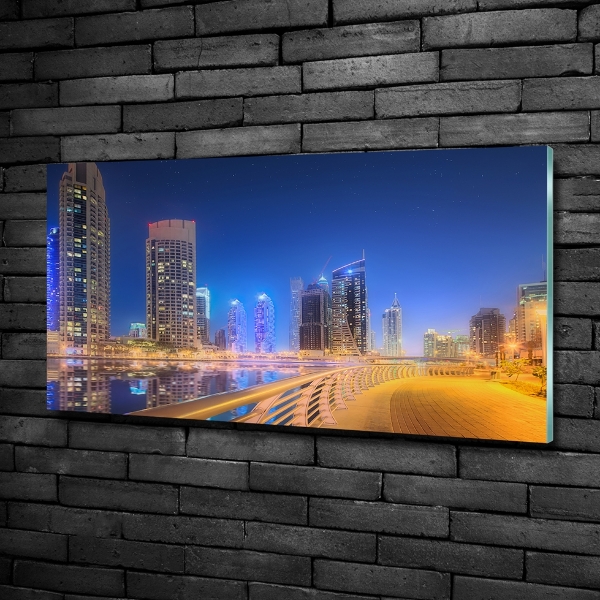 Foto en cristal de alta calidad con impresión uv horizontal Dubái