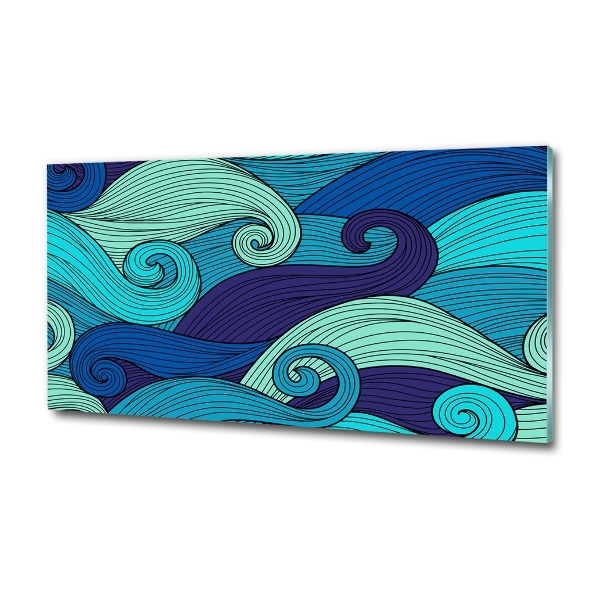 Foto-obraz szklany Abstrakcyjne fale