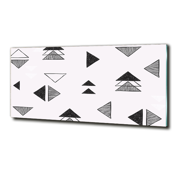 Foto en cristal de alta calidad con impresión uv horizontal Fondo de triángulos