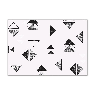 Foto en cristal de alta calidad con impresión uv horizontal Fondo de triángulos