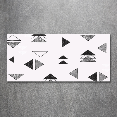 Foto en cristal de alta calidad con impresión uv horizontal Fondo de triángulos