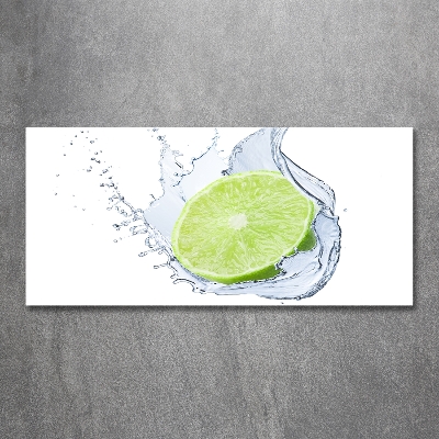 Cuadro decorativo de vidrio para salón horizontal Cal