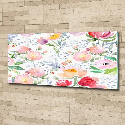 Impresión en cristal con acabado brillante horizontal Amapolas